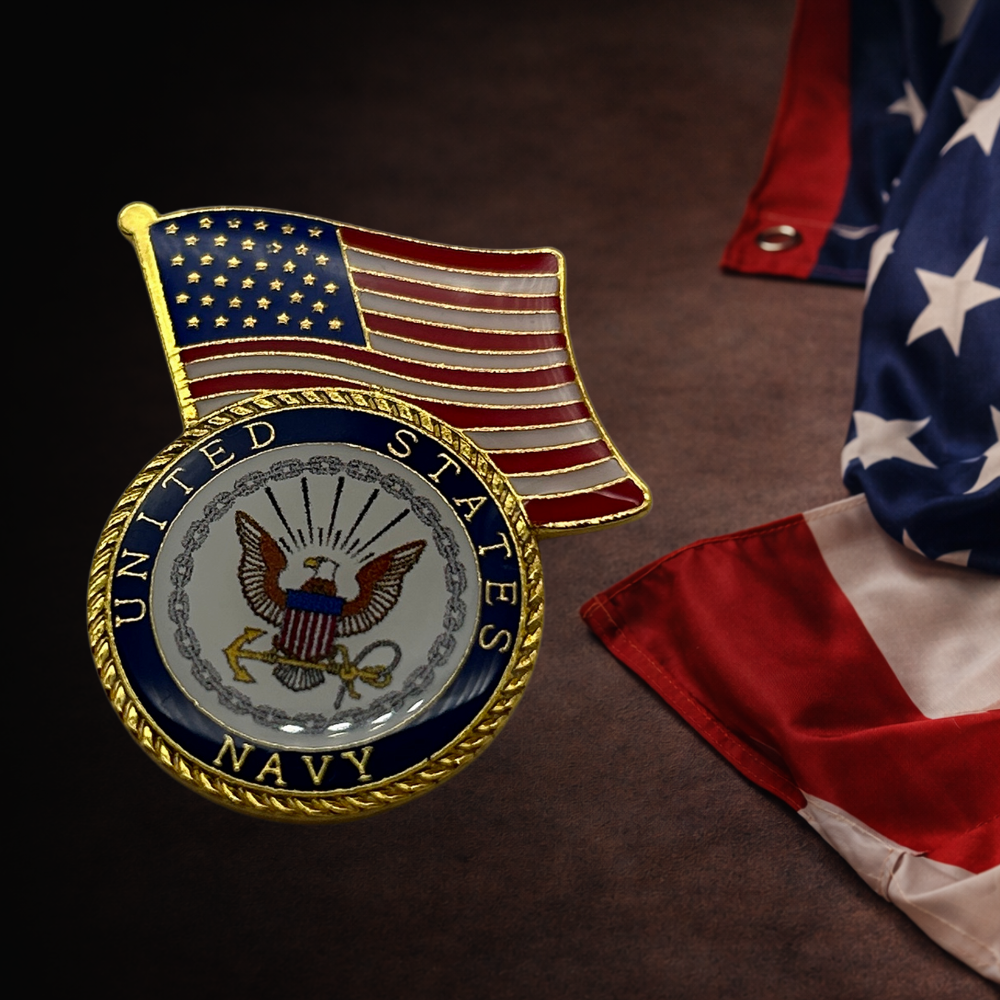 Navy Hat Pins Collection