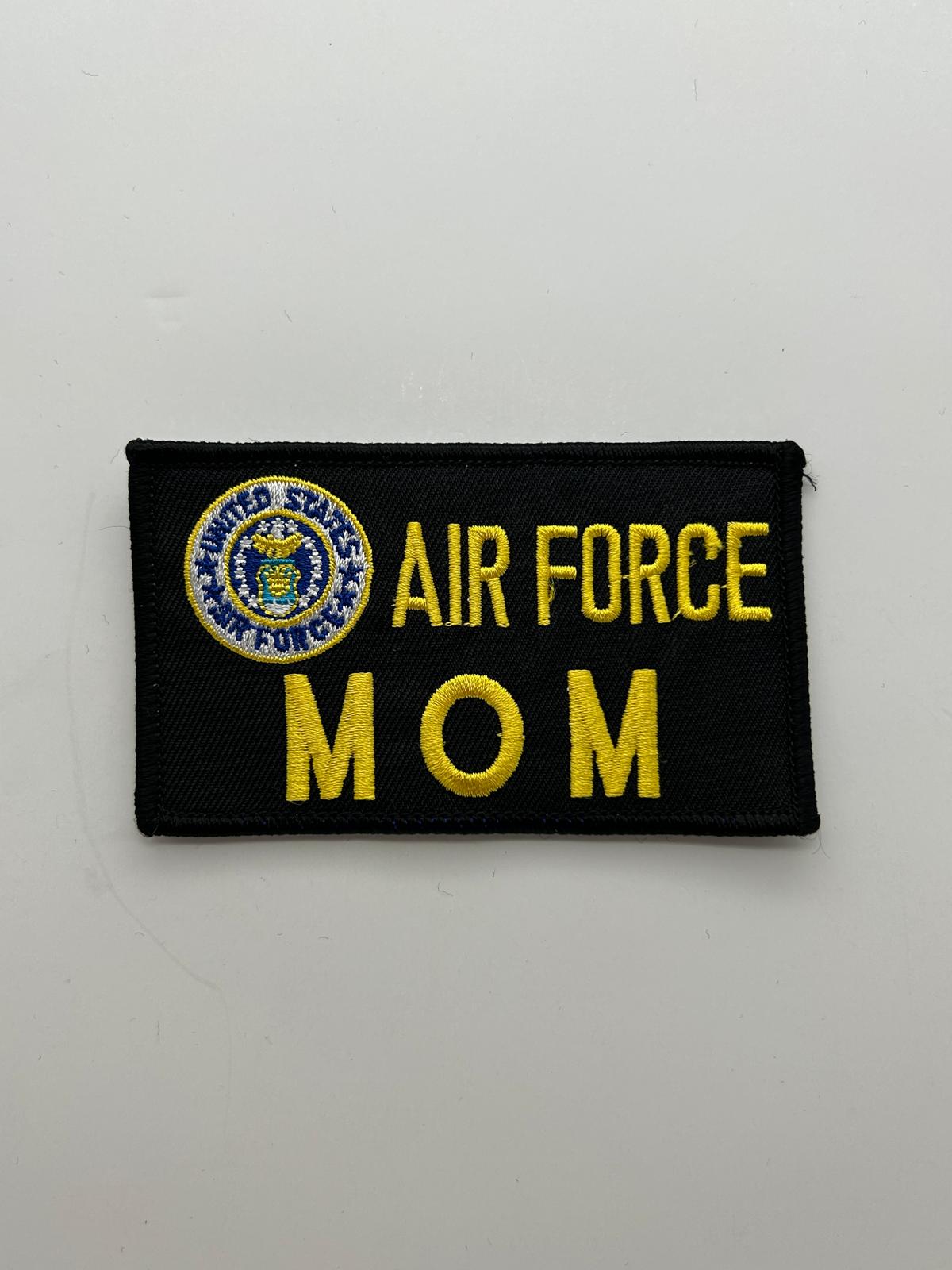 US Air Force Mom Black Patch | Military Hats & Pins