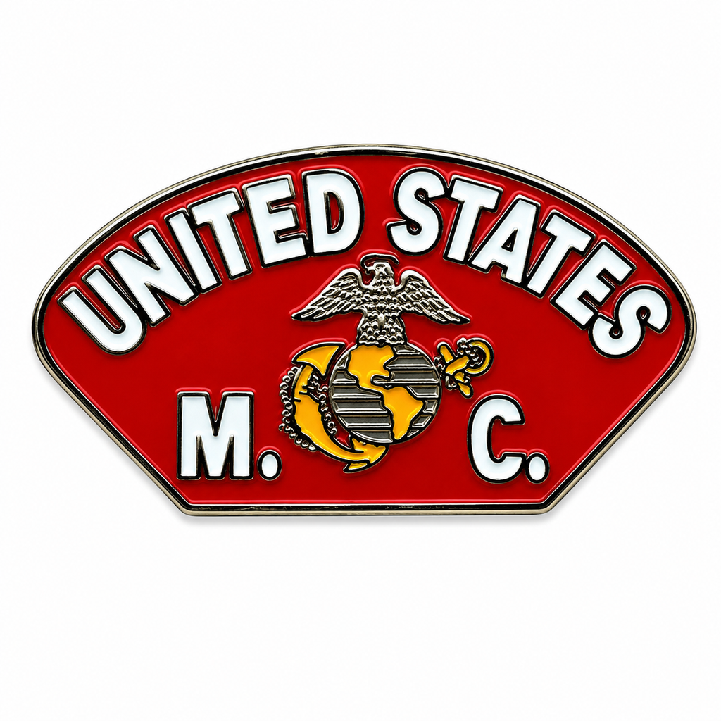 USMC Marine Corps Lapel Pin Red Enamel | Military Hats & Pins