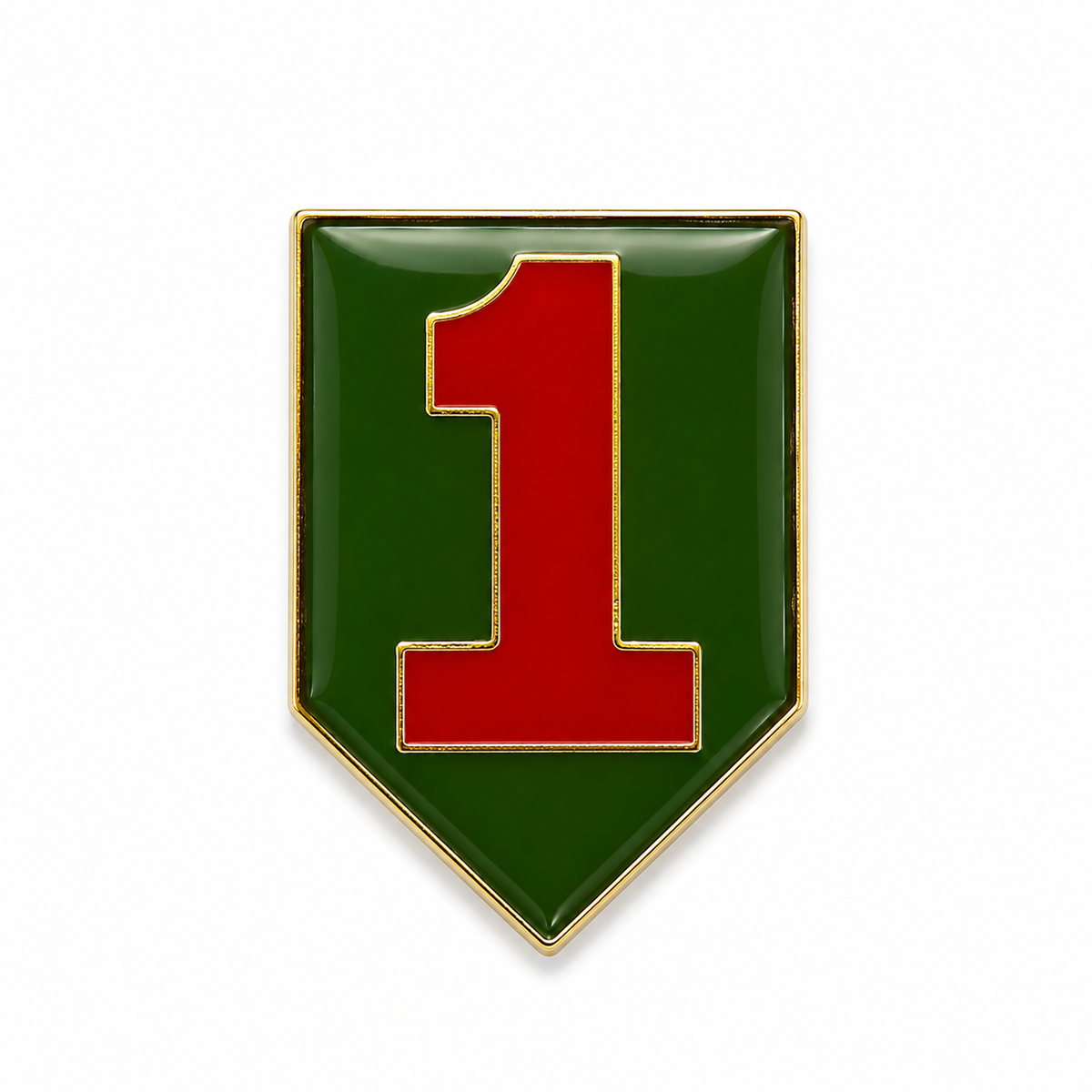 U.S. Army 1st Infantry Division "Big Red One" Enamel Lapel Pin | Military Hats & Pins