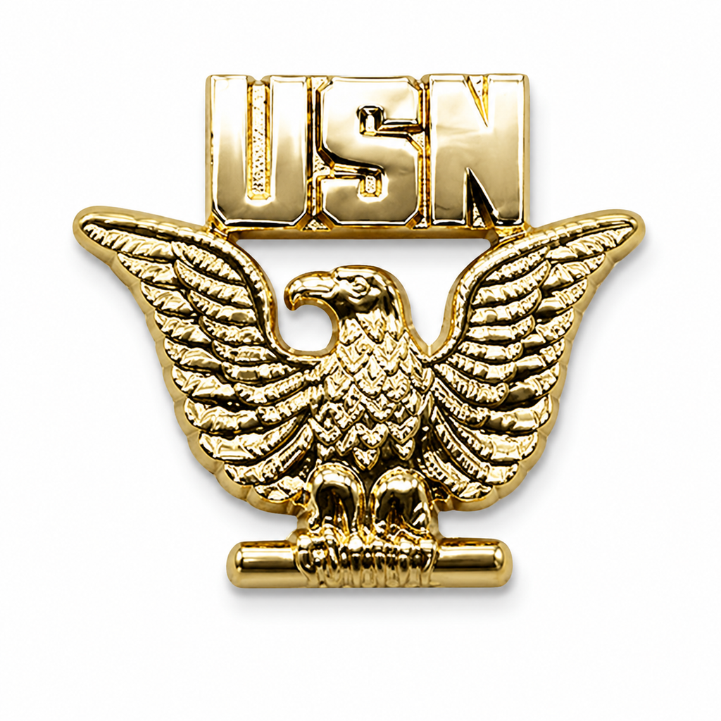 USN Eagle Gold Pin | Military Hats & Pins