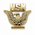 USN Eagle Gold Pin | Military Hats & Pins
