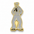 Sailor Gold/White Pin | Military Hats & Pins