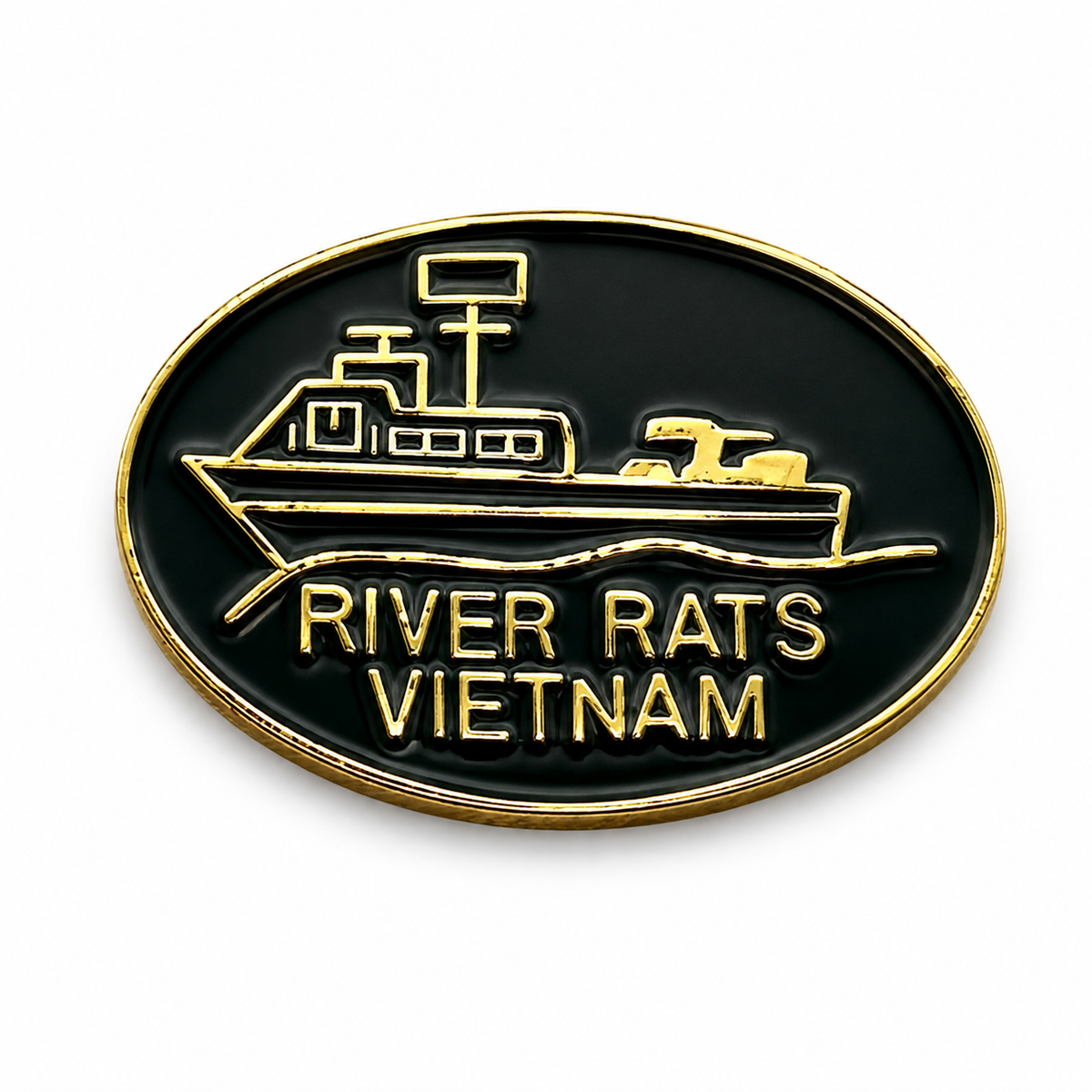 River Rats Vietnam Pin | Military Hats & Pins