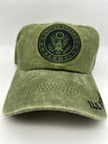 US Army Seal Olive Green Washed - Adjustable One Size Military Cap | Military Hats & Pins