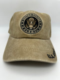 US Army Seal Brown Embroidered Logo - Adjustable One Size Military Cap | Military Hats & Pins