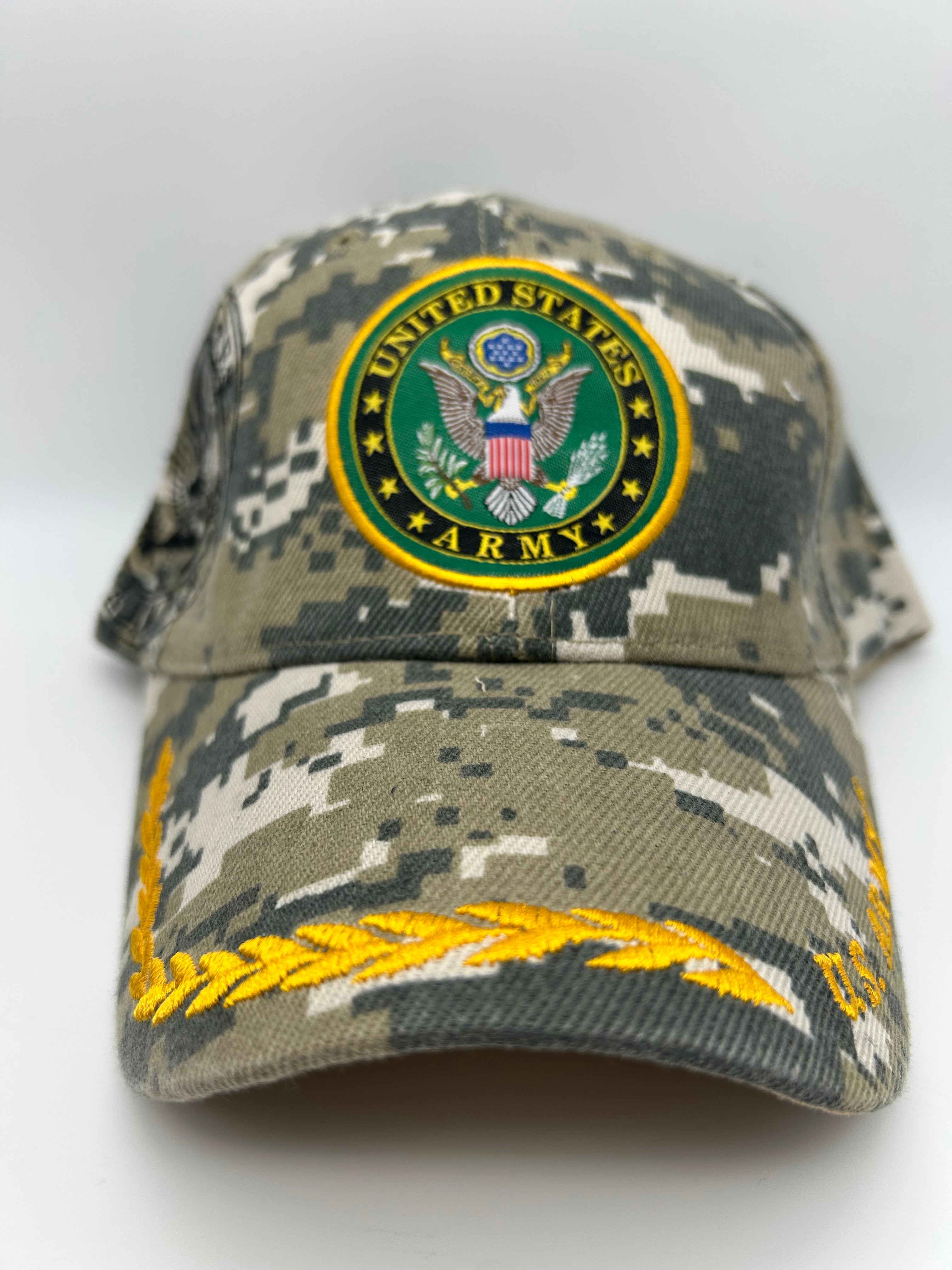 US Army Seal Digital Camo Oak Leaf - Adjustable One Size Military Cap | Military Hats & Pins