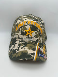 US Army Veteran Gold Star Digital Camo Embroidered Military Cap - Adjustable One Size | Military Hats & Pins
