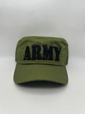 US Army Olive Green Patrol Hat - Embroidered Military Cap - One Size | Military Hats & Pins