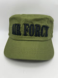 US Air Force Olive Green Patrol Hat - Embroidered Military Cap - One Size | Military Hats & Pins