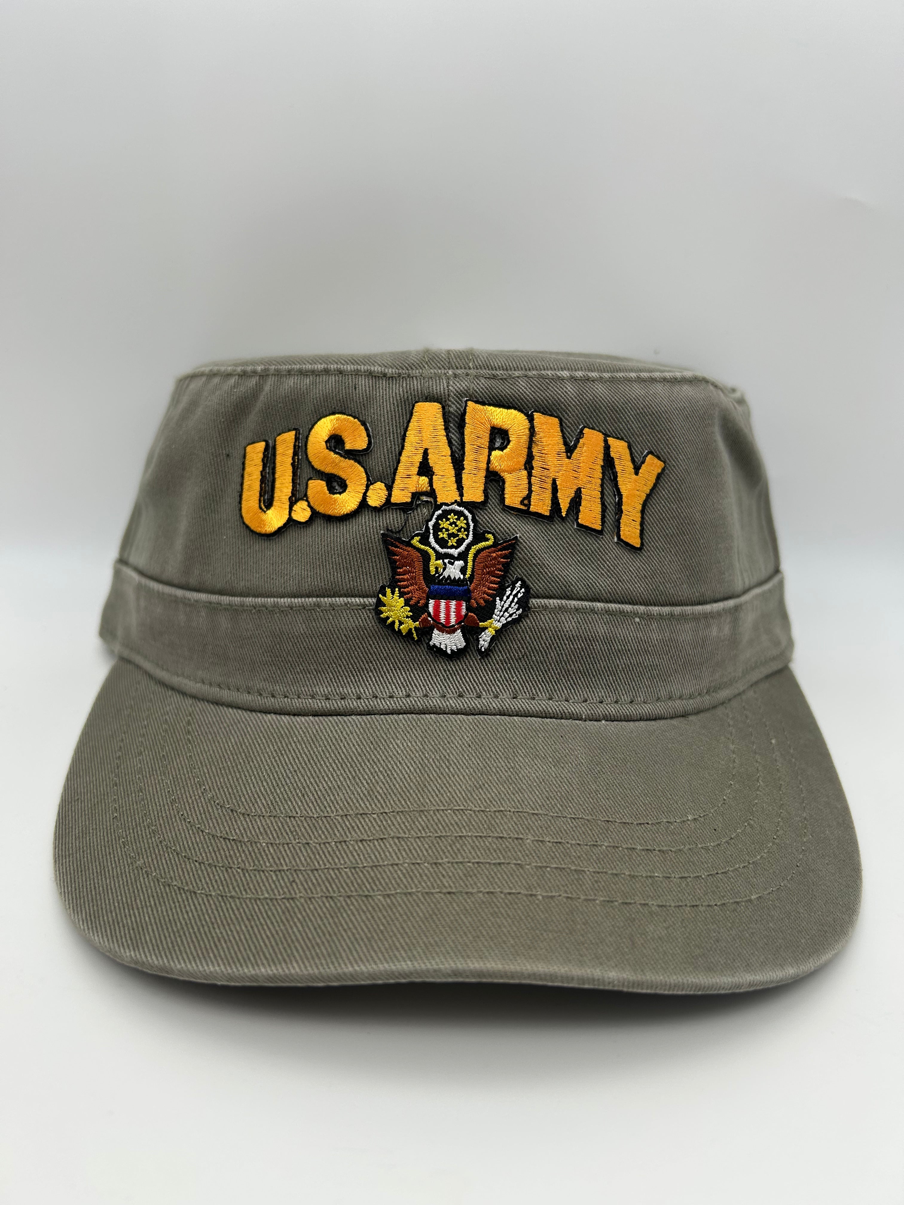 US Army Embroidered Military Cap - Tactical Patrol Hat One Size | Military Hats & Pins