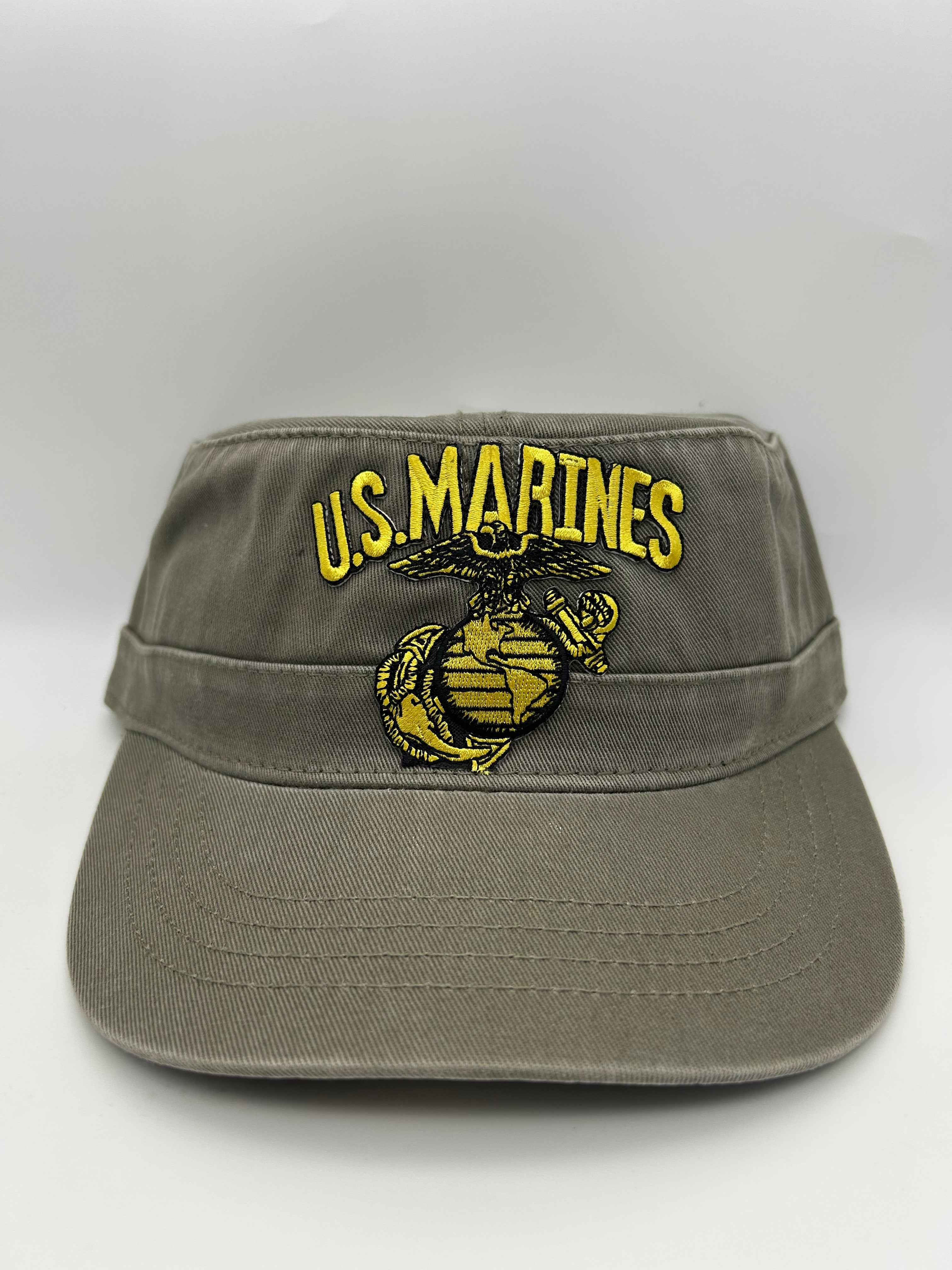 US Marines Embroidered Military Cap - Tactical Patrol Hat One Size | Military Hats & Pins