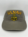 USN Navy Patrol Hat - Embroidered Military Cap - Adjustable One Size | Military Hats & Pins