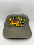 Vietnam Veteran Embroidered Military Cap - Tactical Patrol Hat One Size | Military Hats & Pins
