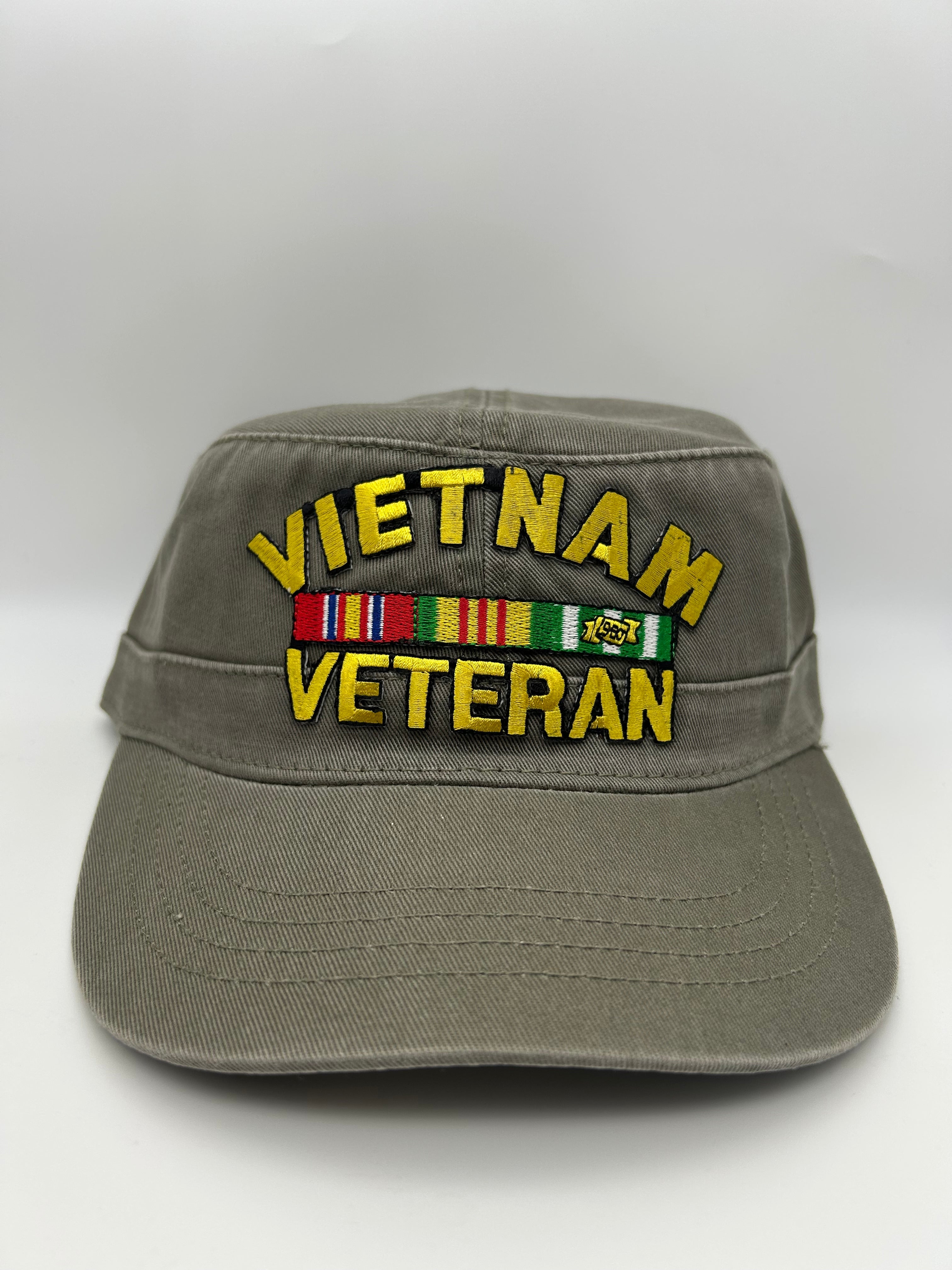 Vietnam Veteran Embroidered Military Cap - Tactical Patrol Hat One Size | Military Hats & Pins