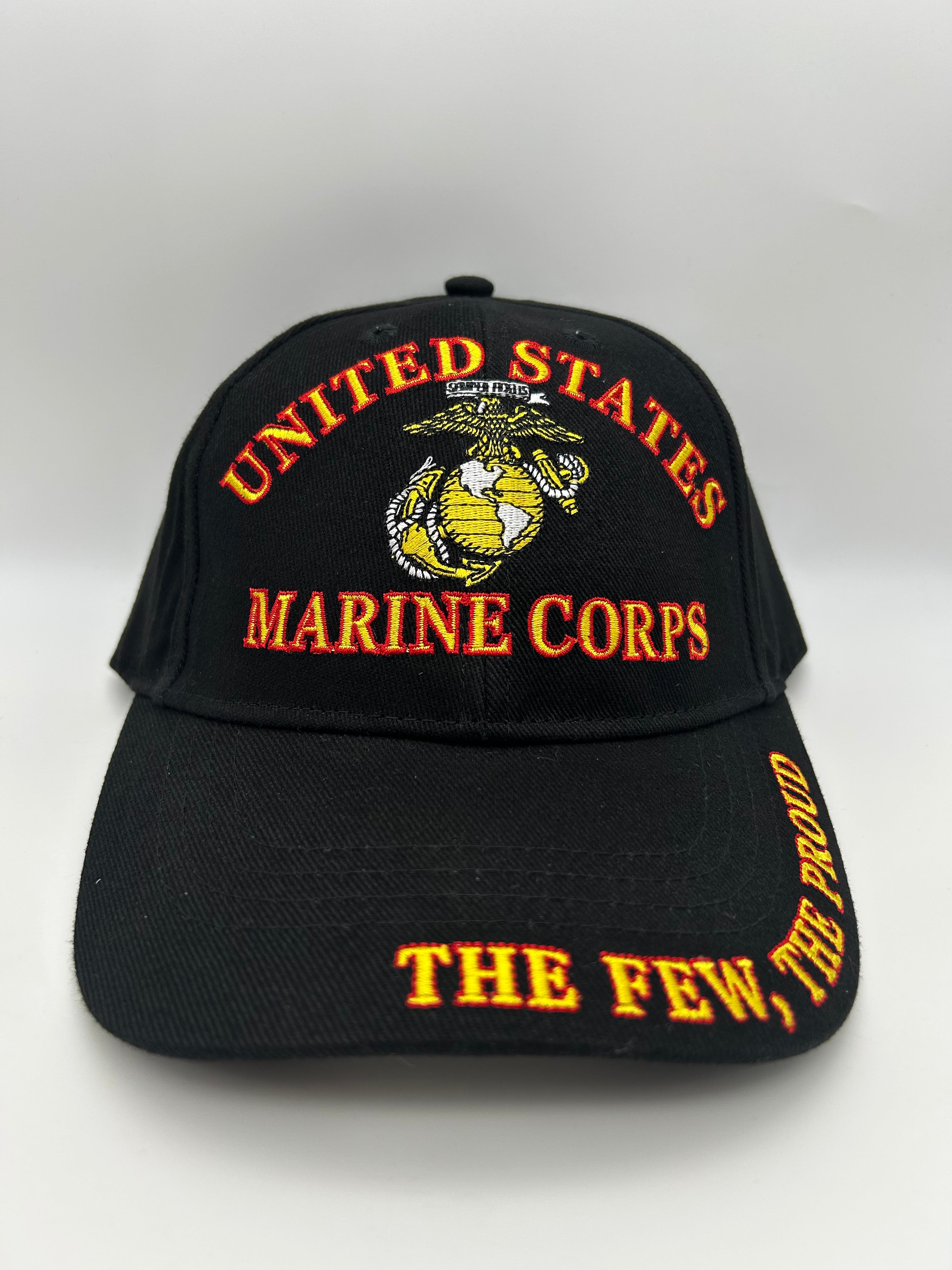 US Marine Corps "The Few, The Proud" - Embroidered Military Cap - Adjustable One Size | Military Hats & Pins