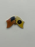 Mason USA Crossed Flag Hat Pin| Military Hats & Pins