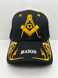 Mason Black Cap - Adjustable One Size | Military Hats & Pins
