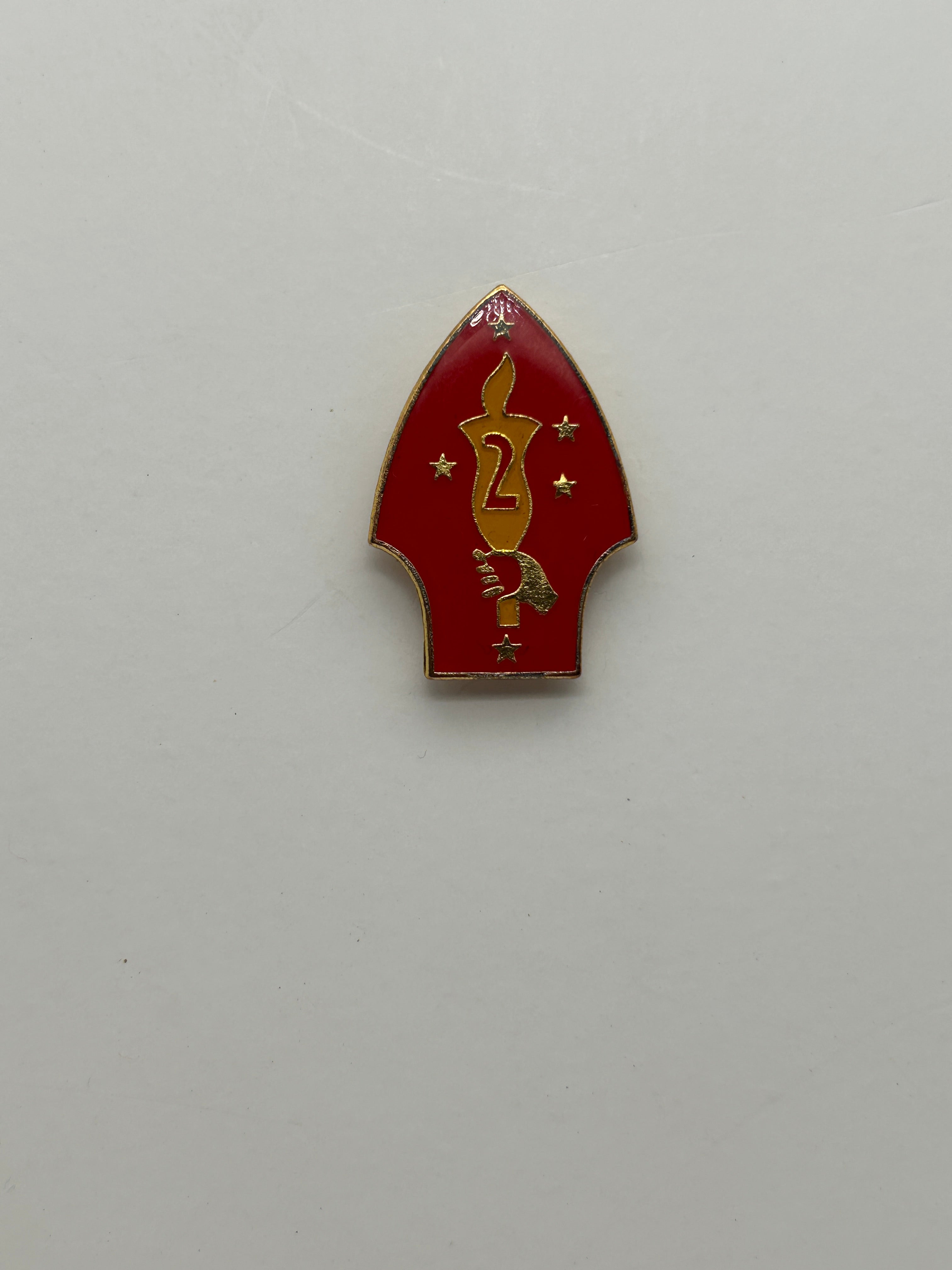 2nd Marine Division Torch Pin USMC Lapel-Hat Pin | Military Hats & Pins