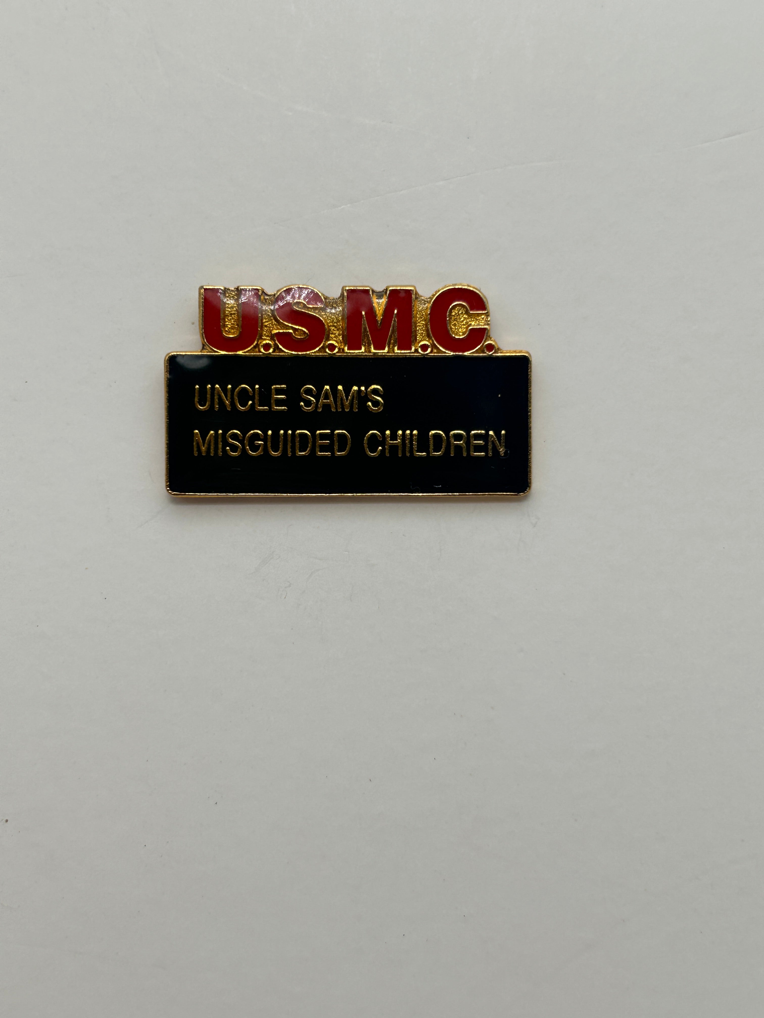 USMC Uncle Sam's Misguided Children Lapel-Hat Pin | Military Hats & Pins