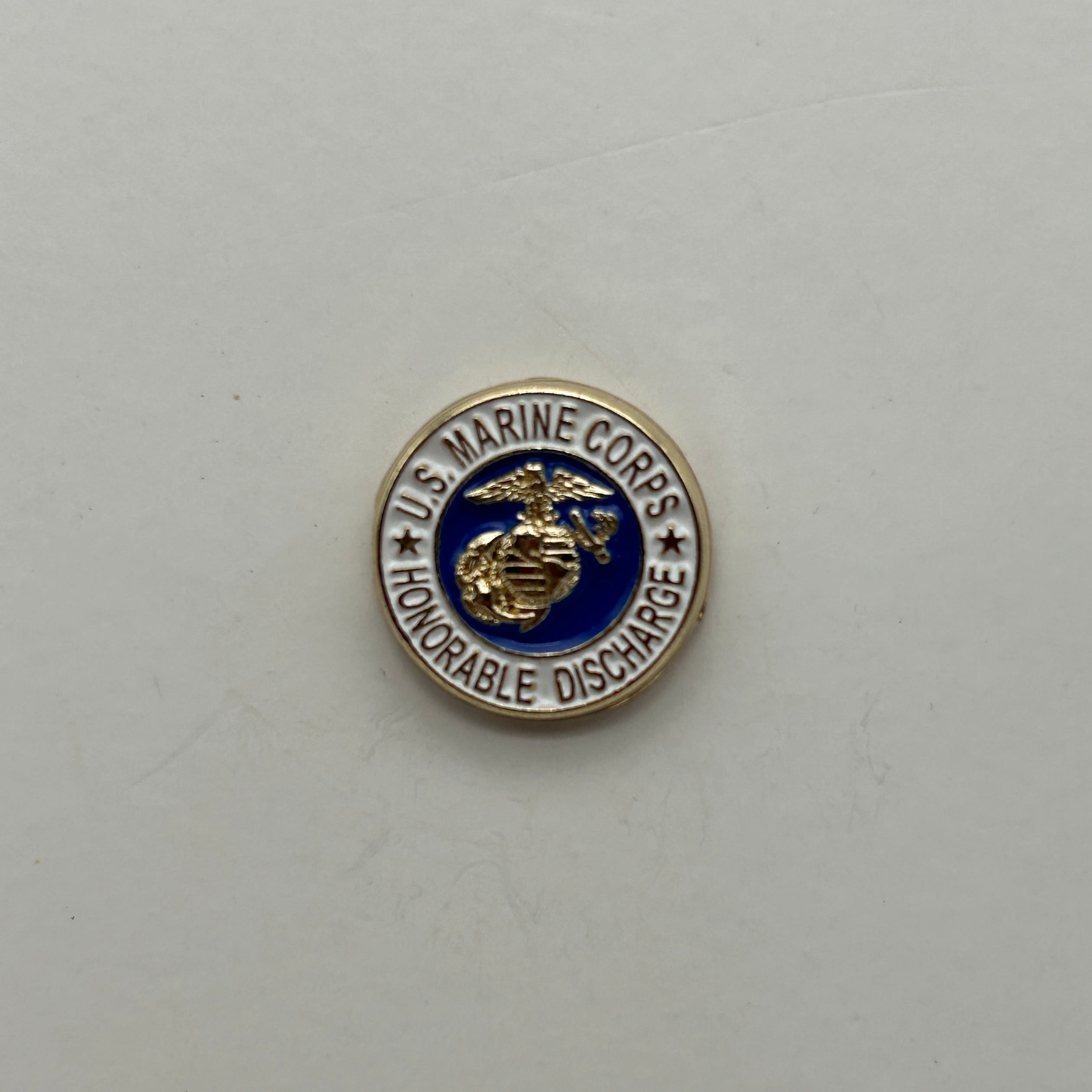 US Marine Corps Honorable Discharge Enamel Lapel-Hat Pin | Military Hats & Pins