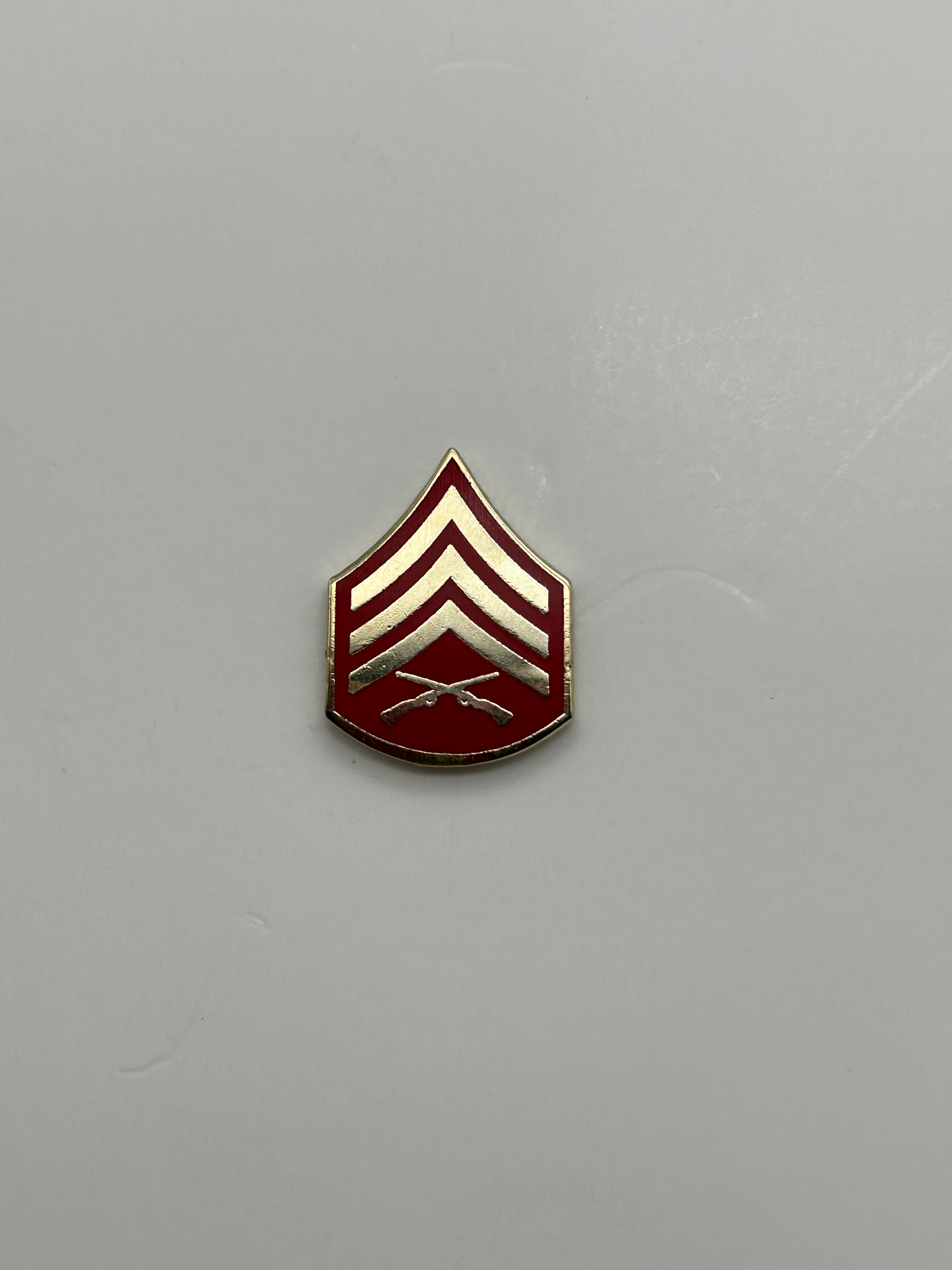 US Marine SGT E-5 Lapel-Hat Pin | Military Hats & Pins