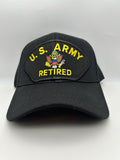 US Army Retired Black Adjustable One Size Military Hat | Military Hats & Pins