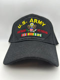 US Army Vietnam Veteran Black Adjustable One Size Military Hat | Military Hats & Pins