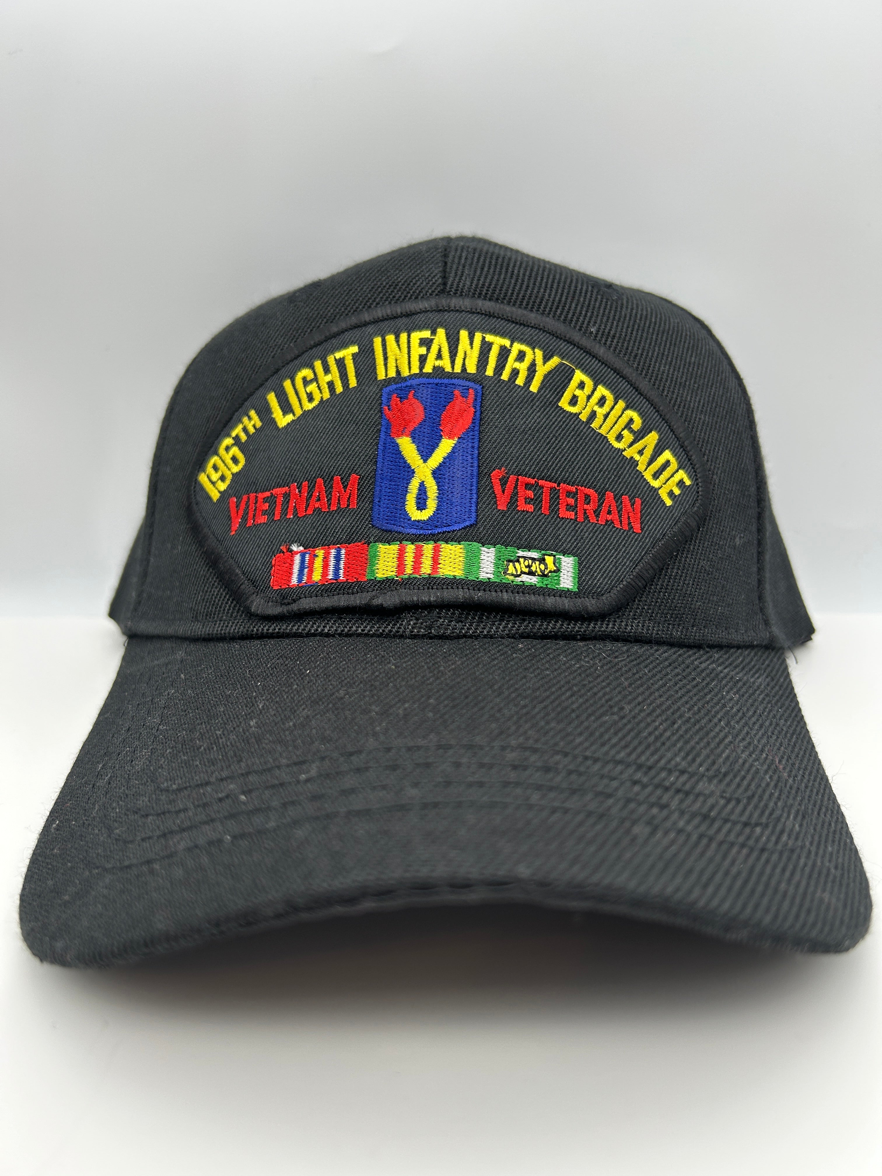 US Army - 196th Light Infantry Brigade Vietnam Veteran Black Adjustable One Size Military Hat | Military Hats & Pins