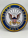 US Navy Patch for Jacket XXL 10 X 10" Military Patch | Military Hats & Pins