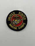 US Marine Corps Black Round Patch | Military Hats & Pins