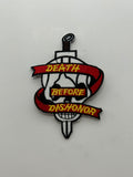 US Marine Death Before Dishonor Patch USMC Skull Dagger | Military Hats & Pins