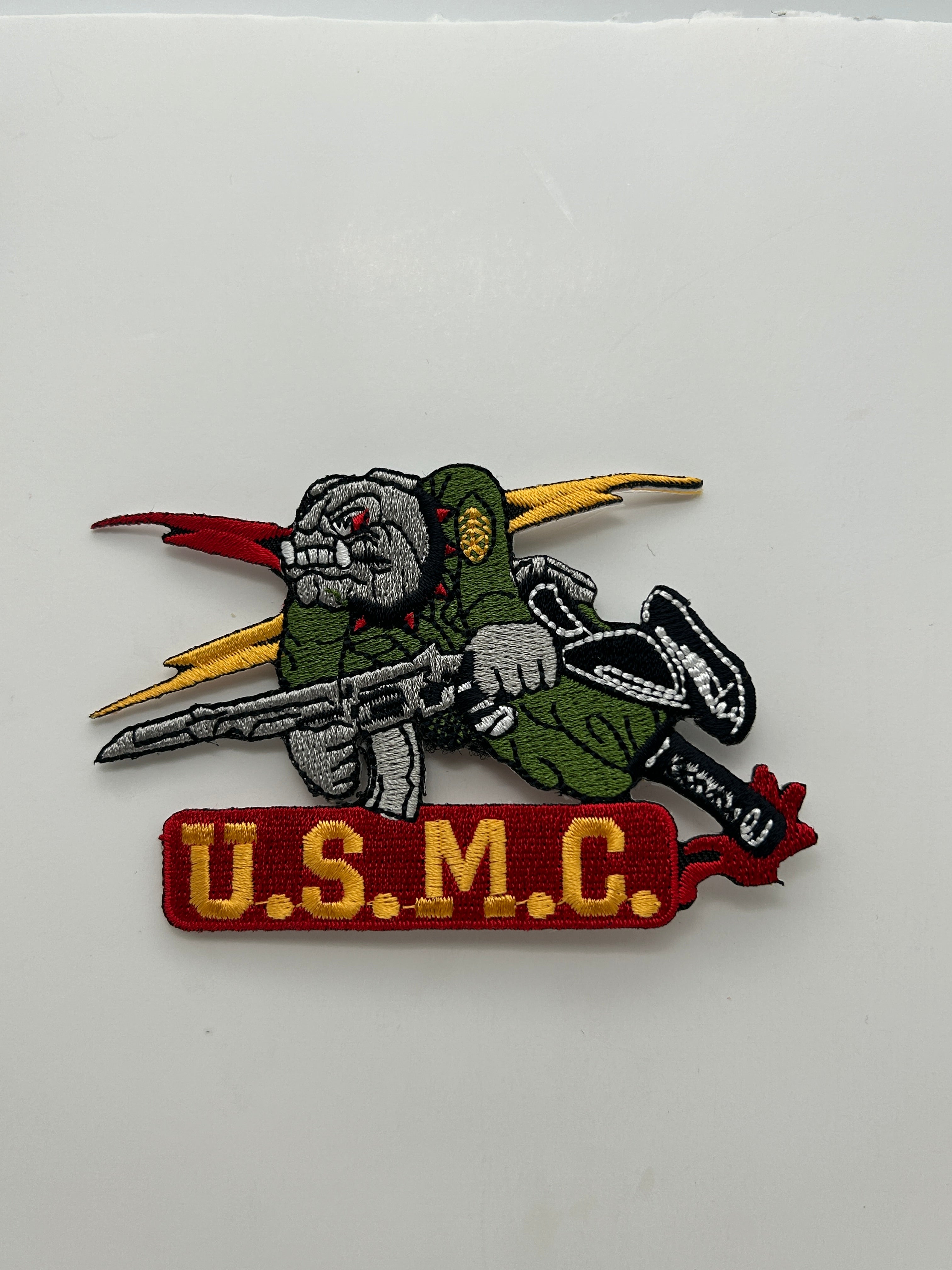 US Marine USMC Devil Dog Bulldog Patch | Military Hats & Pins
