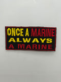 US Marine "Once A Marine, Always Marine Black Patch | Military Hats & Pins