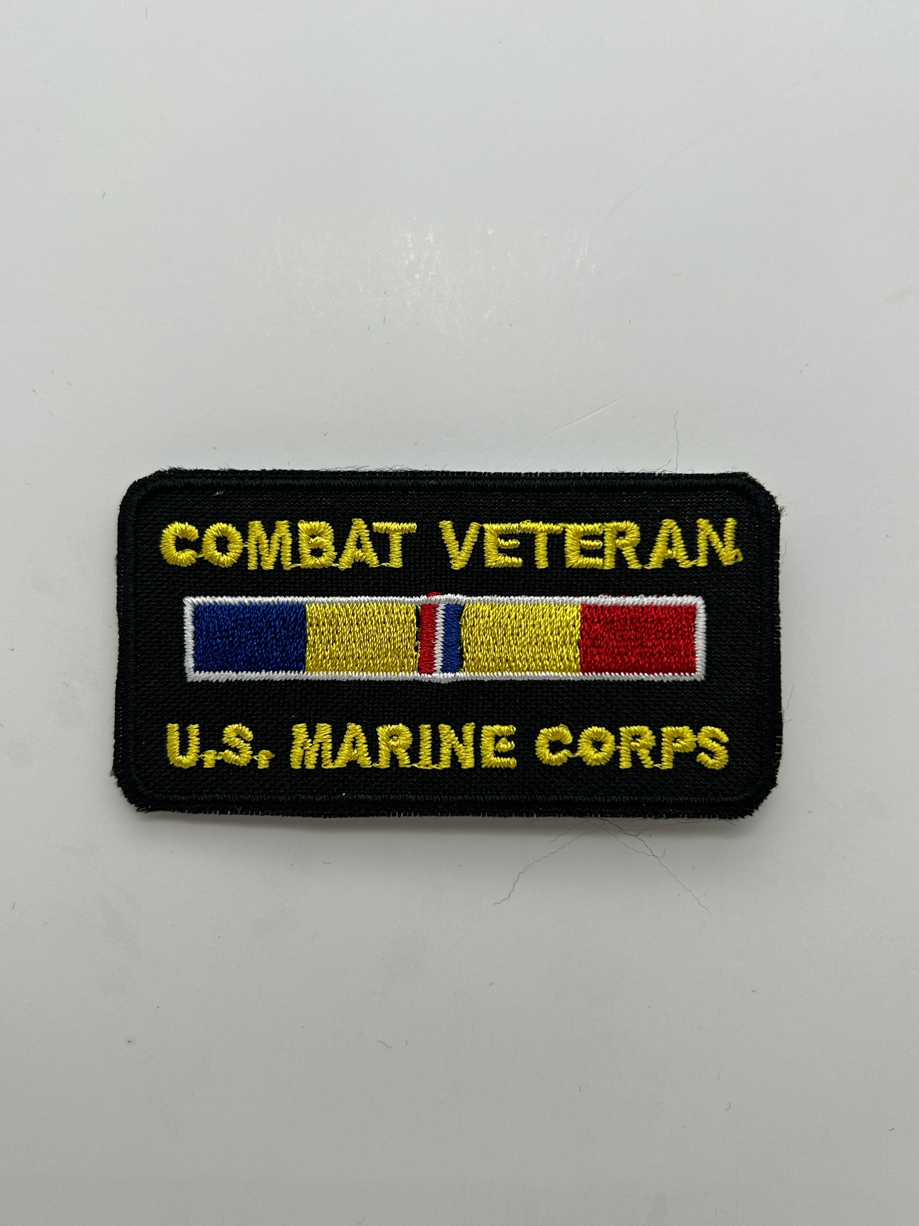 US Marine Corps Combat Veteran Black Patch | Military Hats & Pins