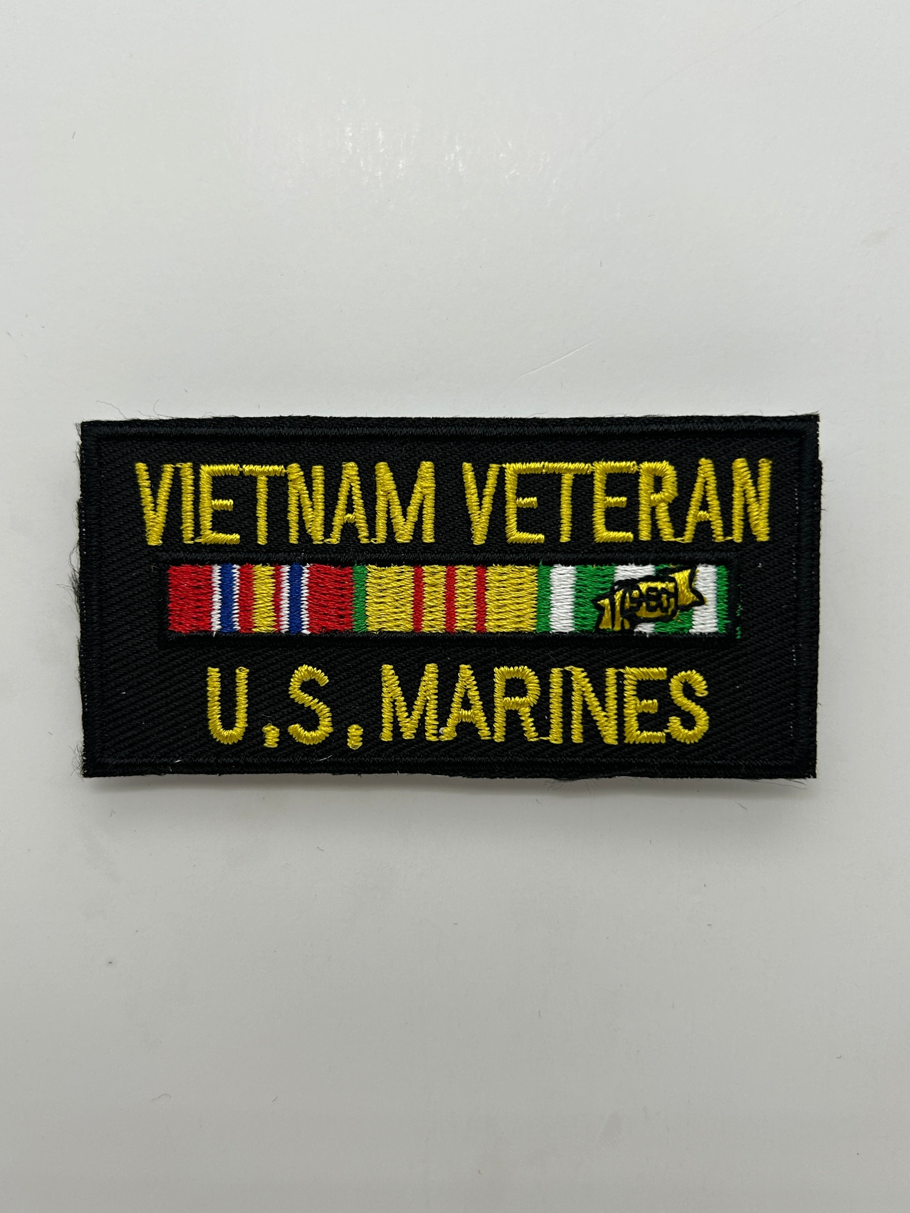 US Marine Vietnam Veteran Black Patch | Military Hats & Pins
