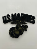 US Marine Black Logo Patch | Military Hats & Pins