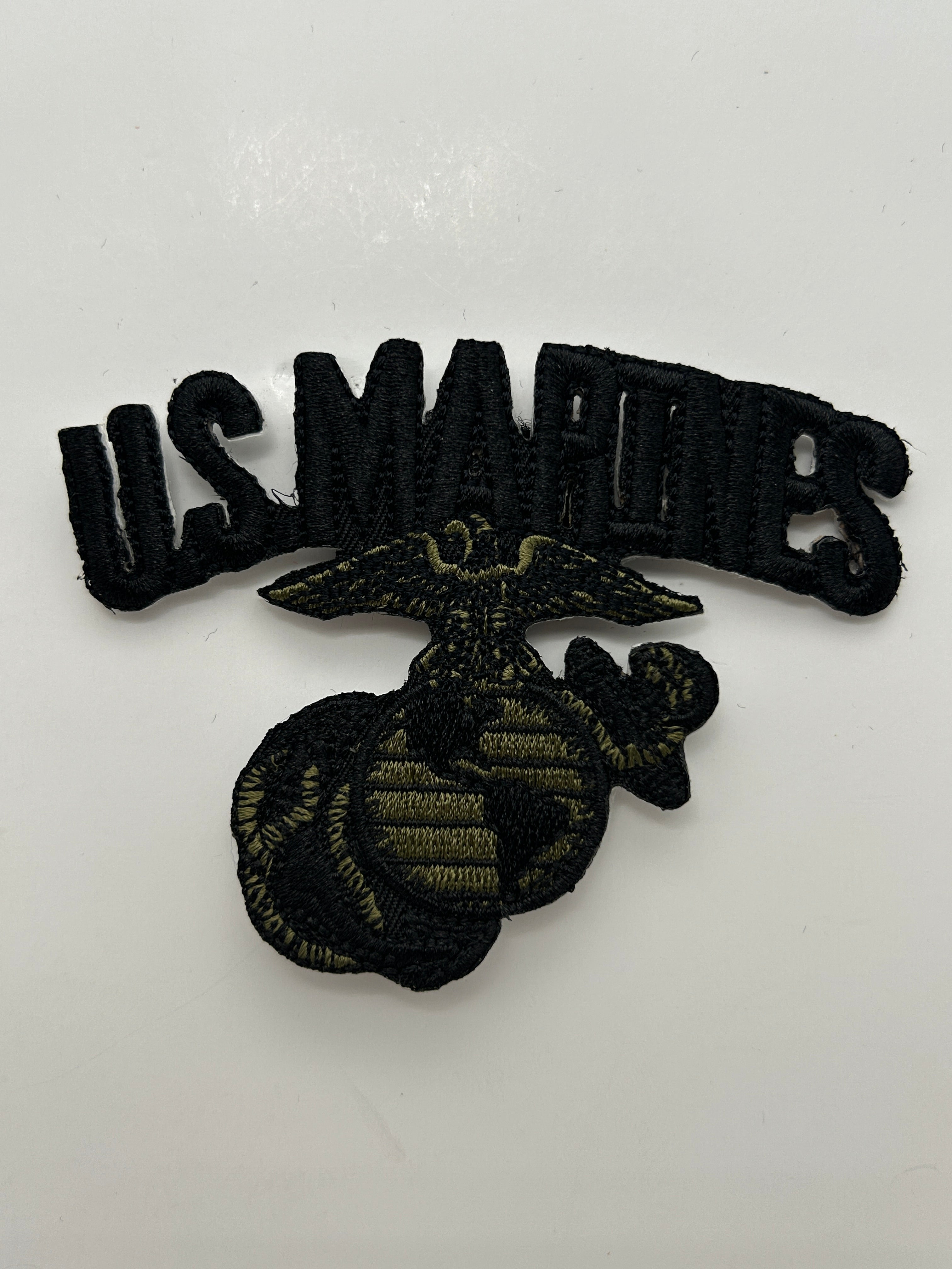 US Marine Black Logo Patch | Military Hats & Pins