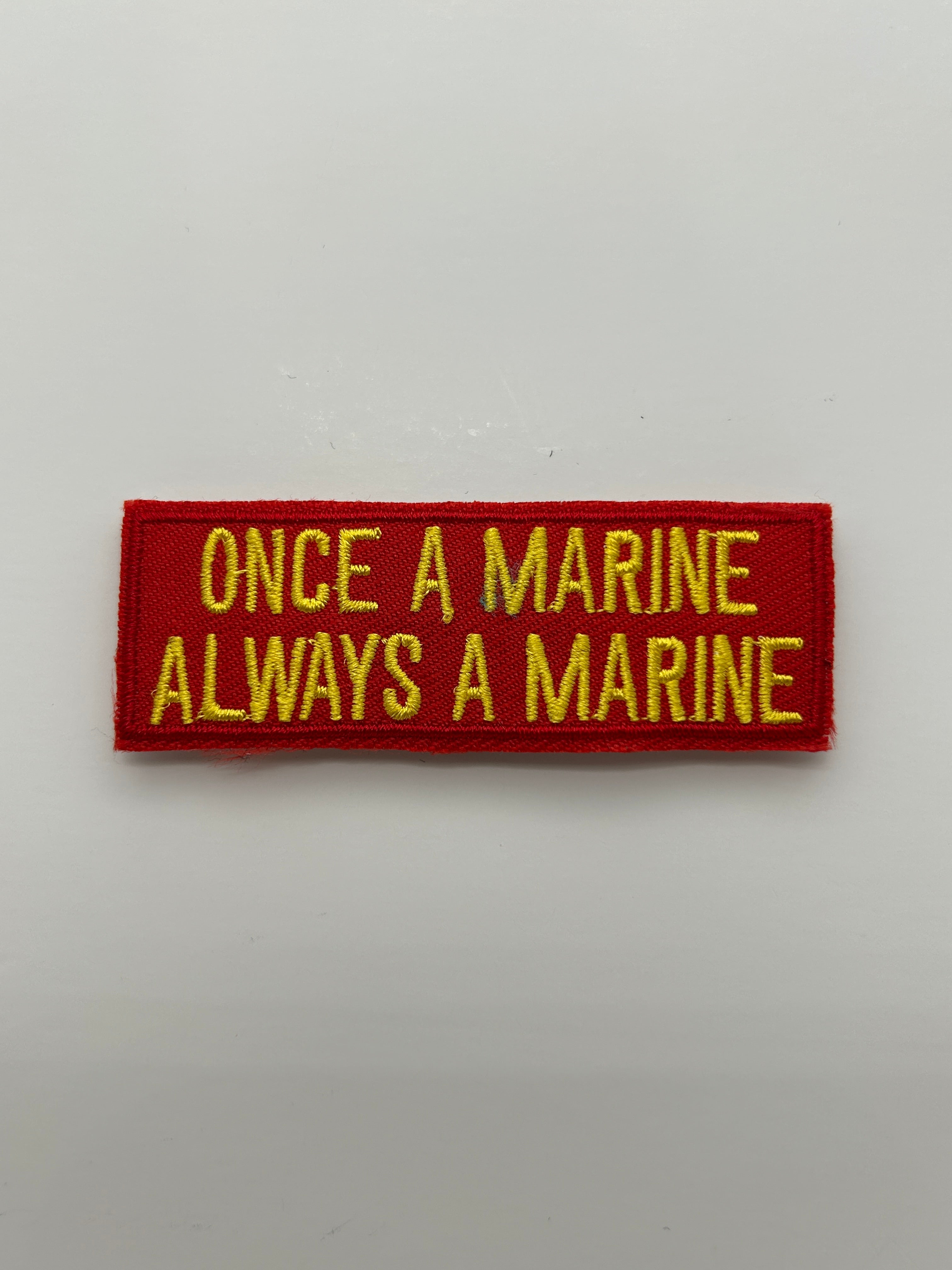 US Marine "Once a Marine Always a Marine" Red Patch | Military Hats & Pins