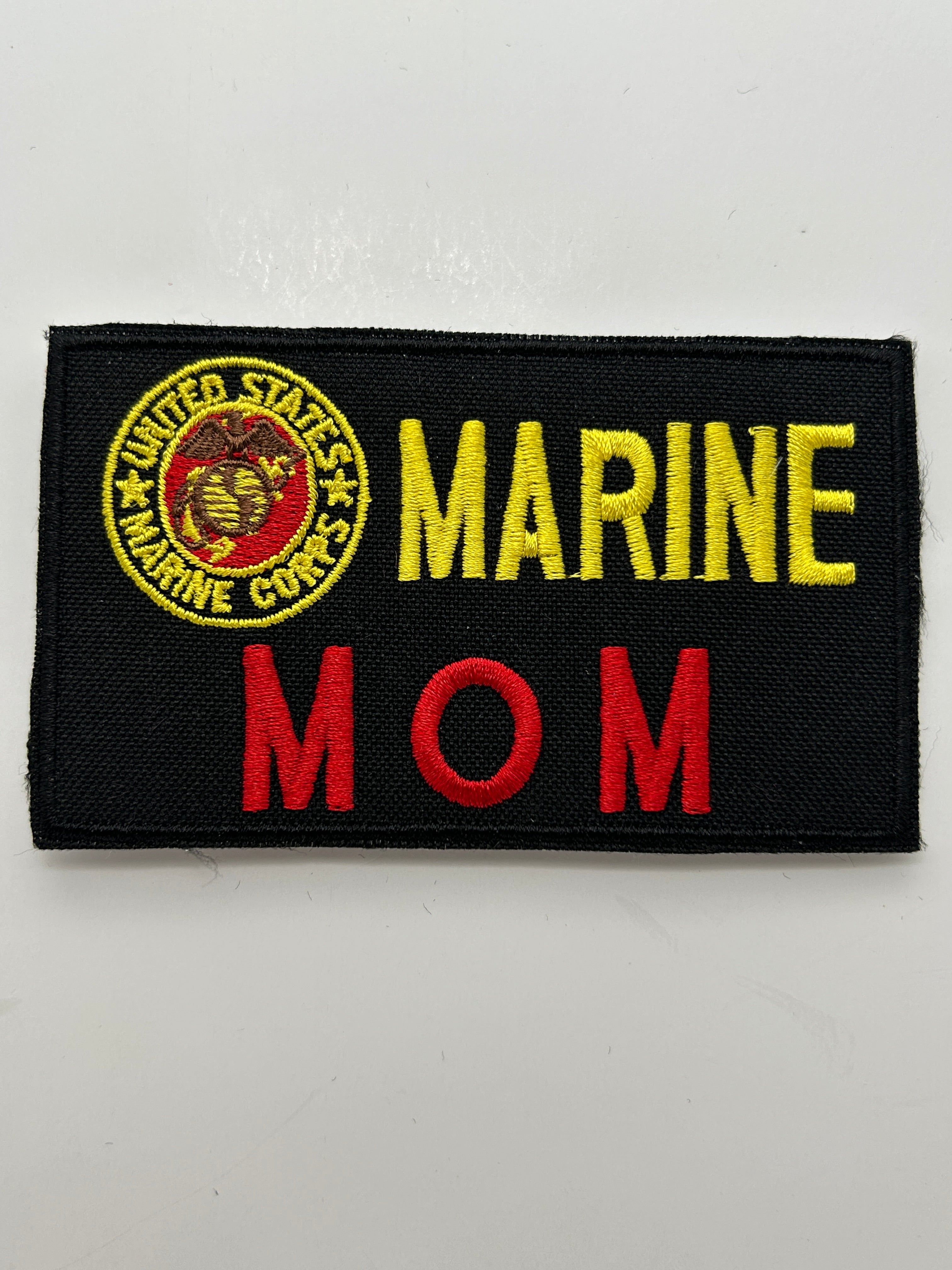 US Marine Mom Black Patch | Military Hats & Pins