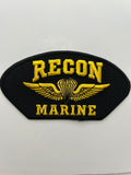 US Marine Recon Wife Black Arch Patch | Military Hats & Pins
