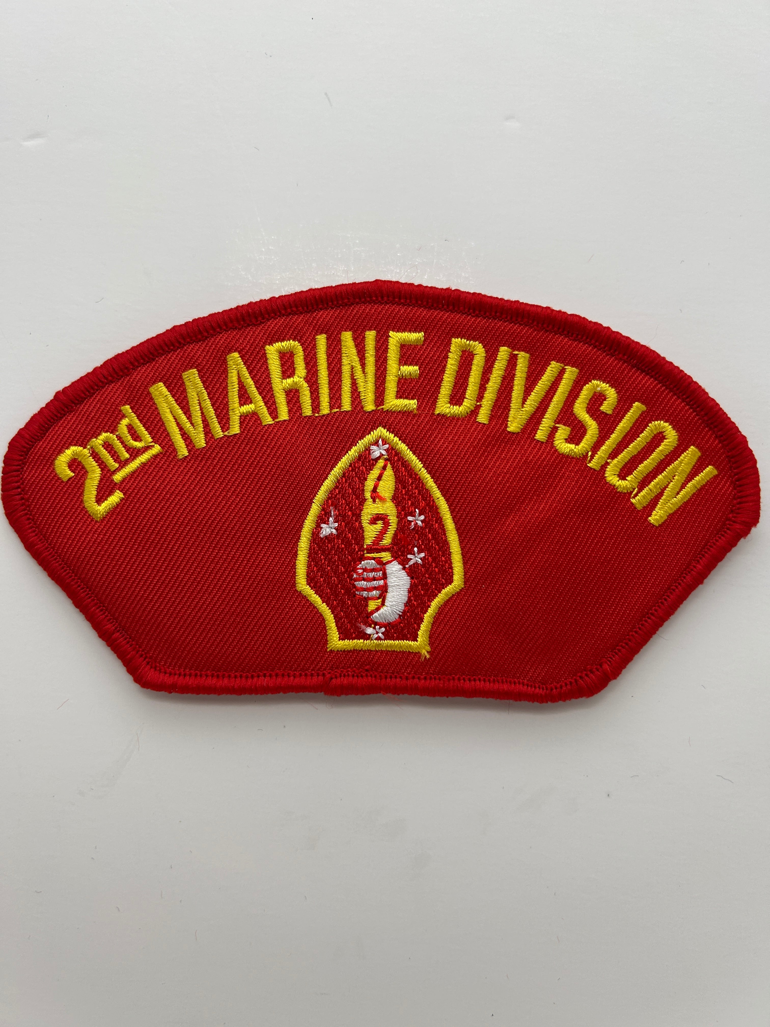 US 2nd Marine Division Red Arch Patch| Military Hats & Pins