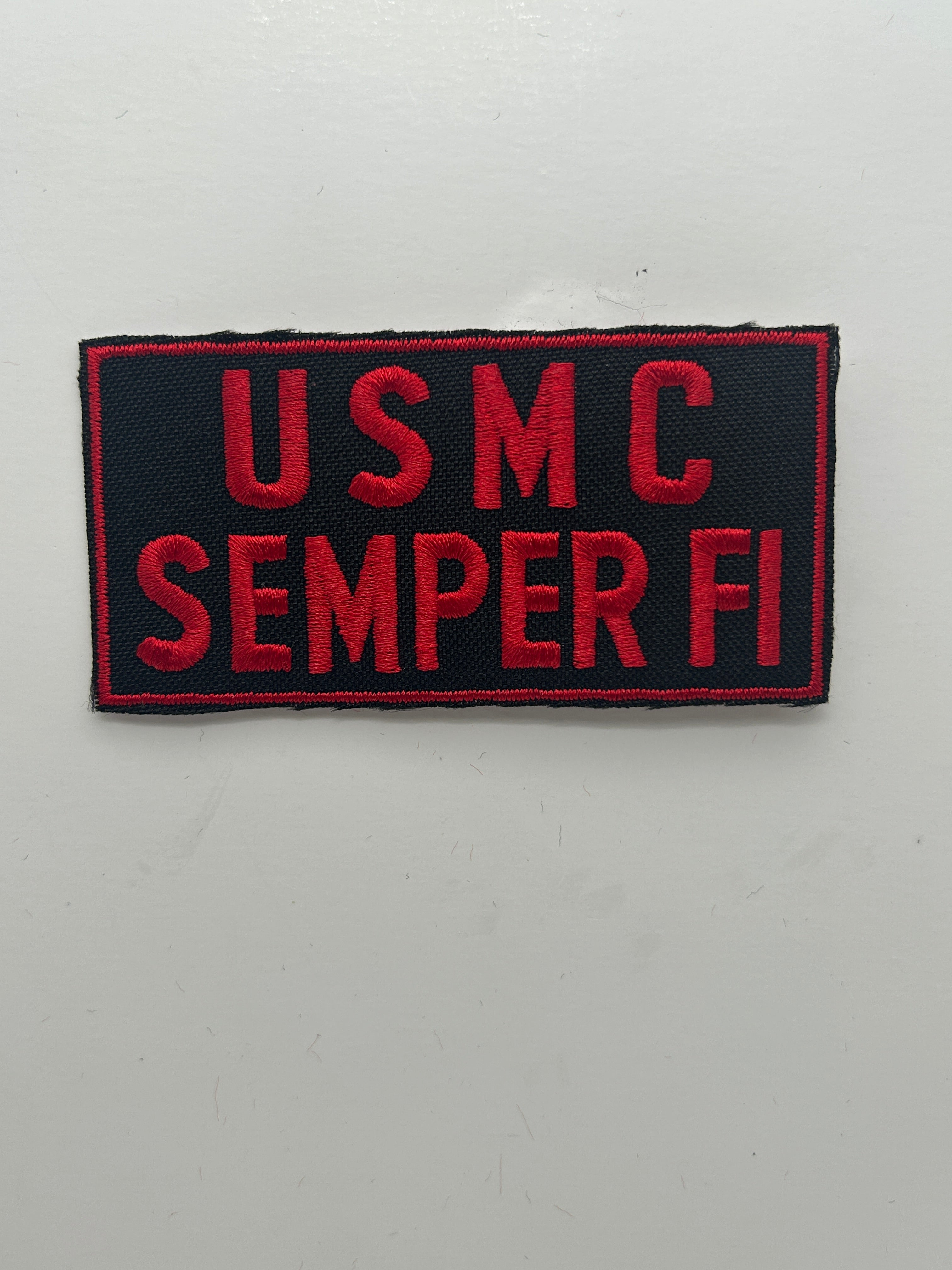 US Marine USMC Semper FI Black Patch | Military Hats & Pins