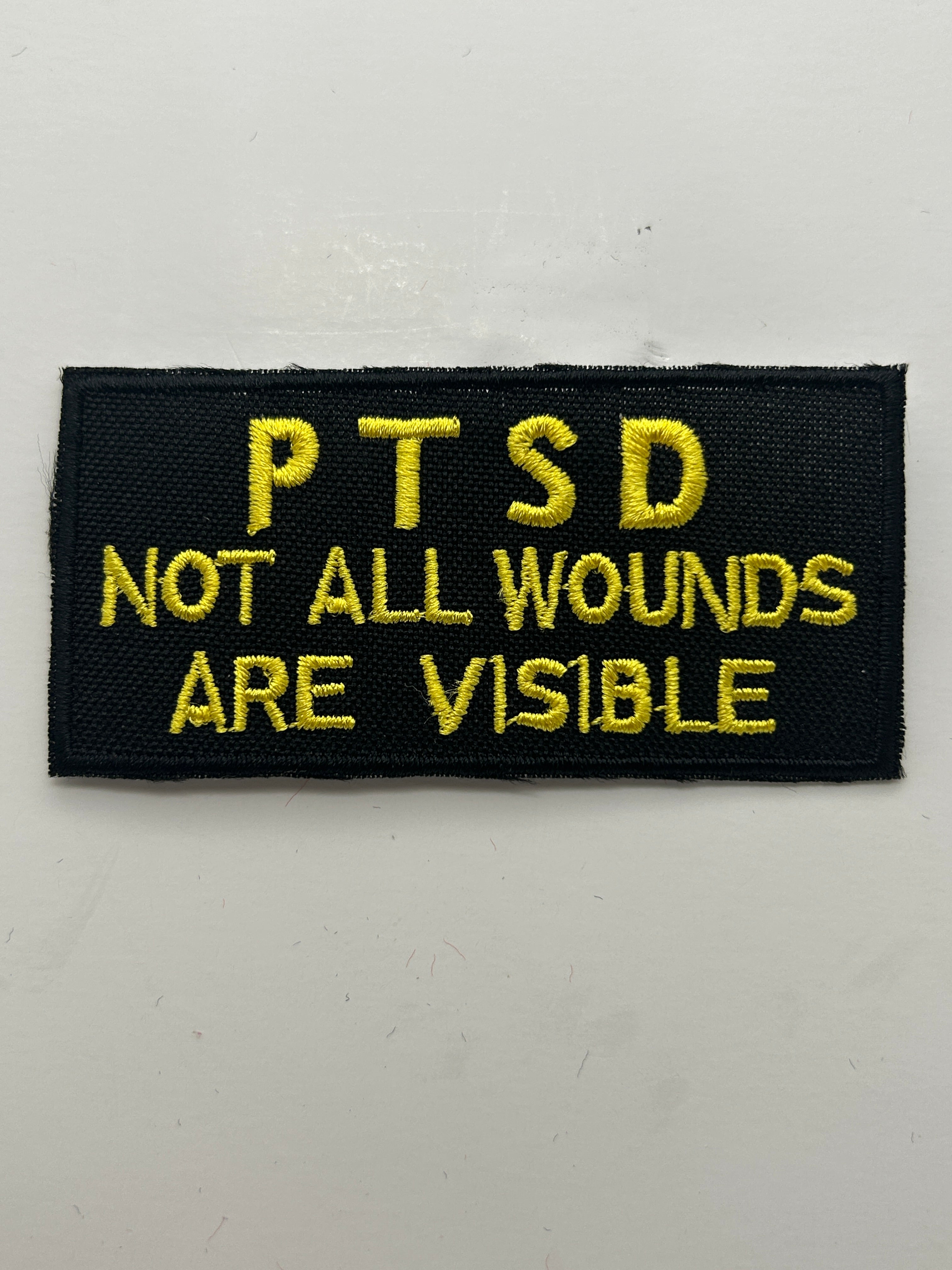 US Veteran Favorites P.T.S.D Not all wound are visible  Black Patch | Military Hats & Pins