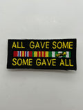 US Veteran Favorites "All Gave Some, Some Gave All" Black Patch | Military Hats & Pins