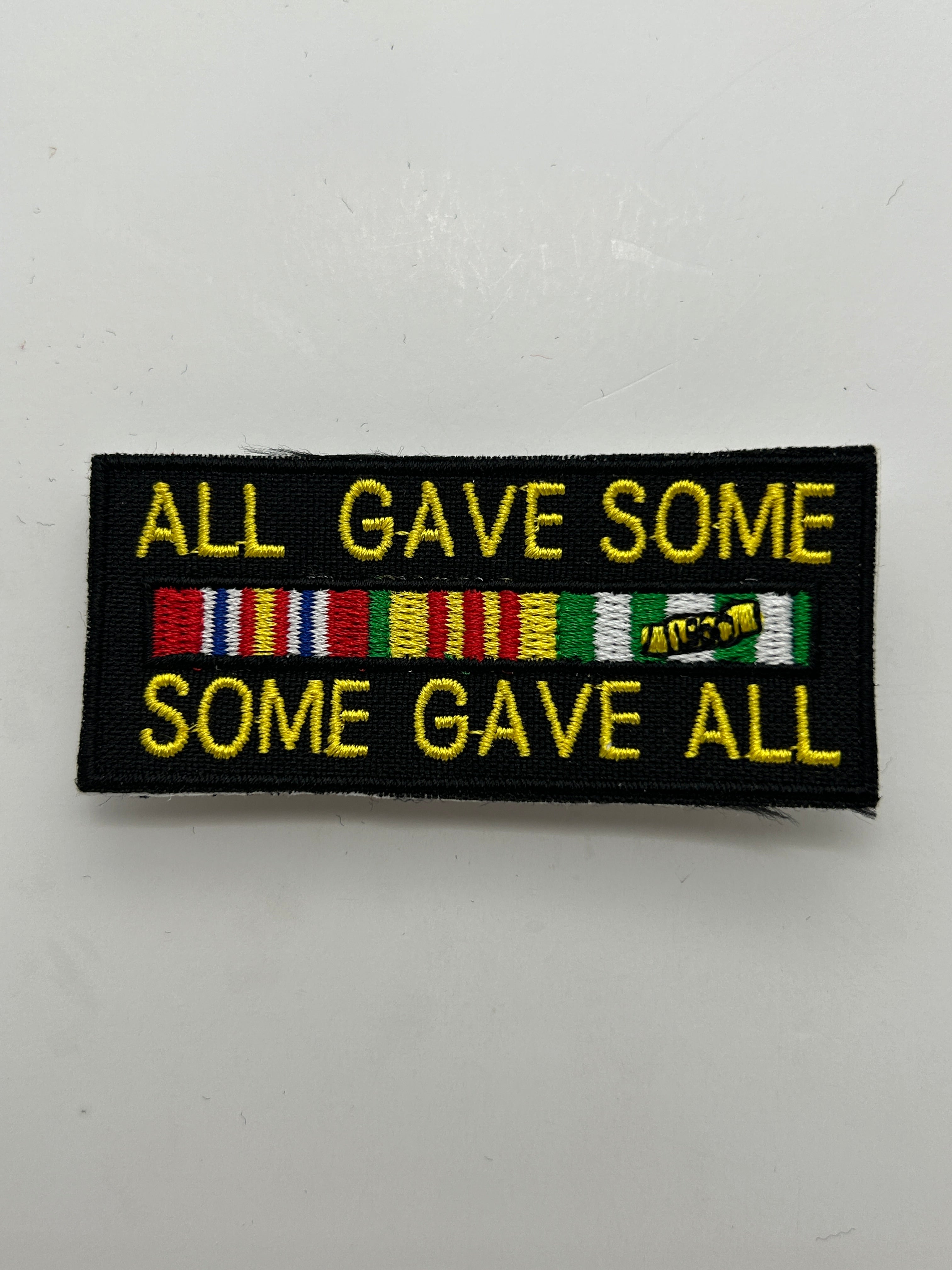 US Veteran Favorites "All Gave Some, Some Gave All" Black Patch | Military Hats & Pins