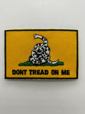 US Veteran Favorites "Don't Thread on Me" Yellow Patch | Military Hats & Pins