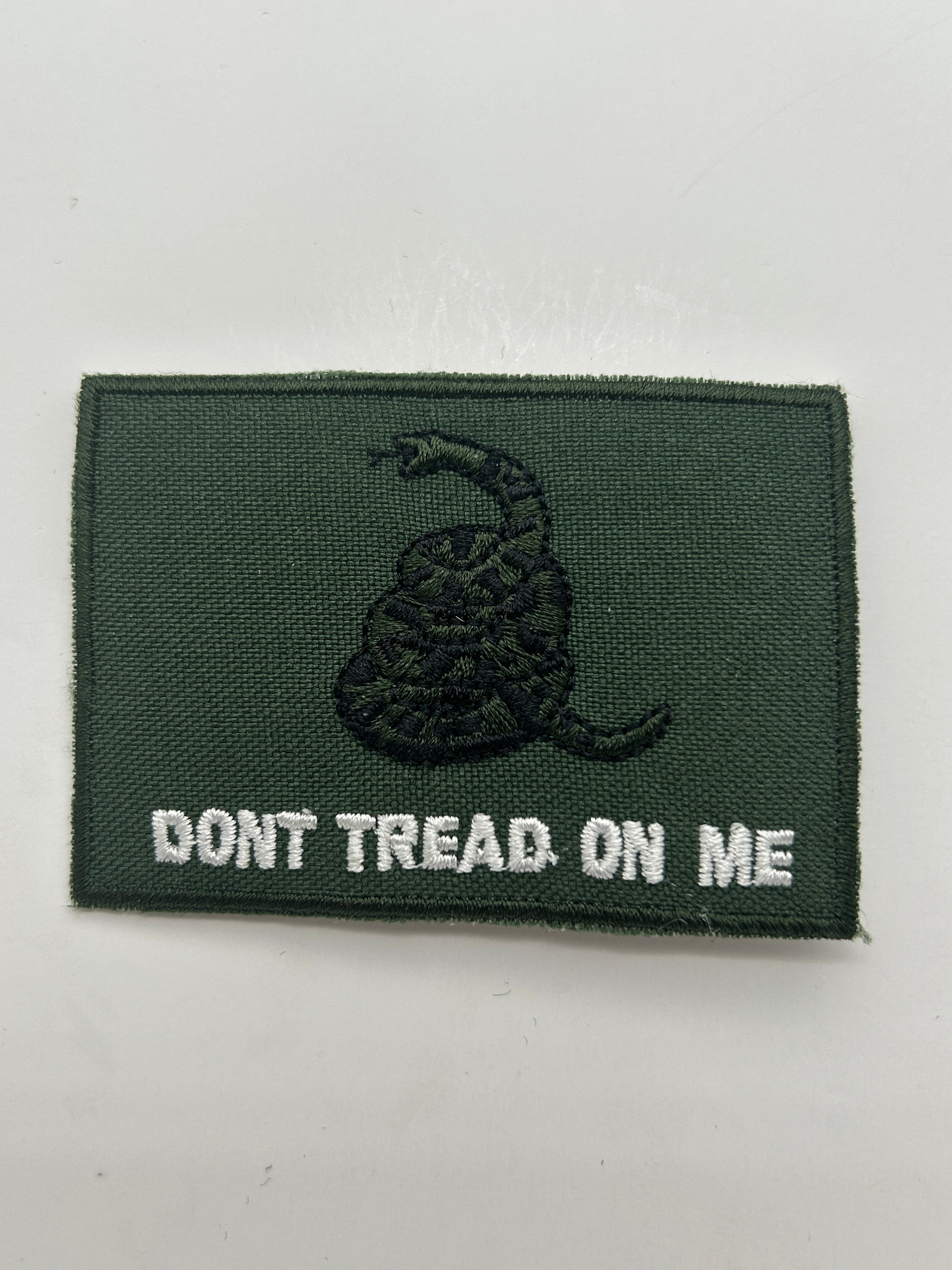 US Veteran Favorites "Don't thread on Me" Army Green Patch | Military Hats & Pins