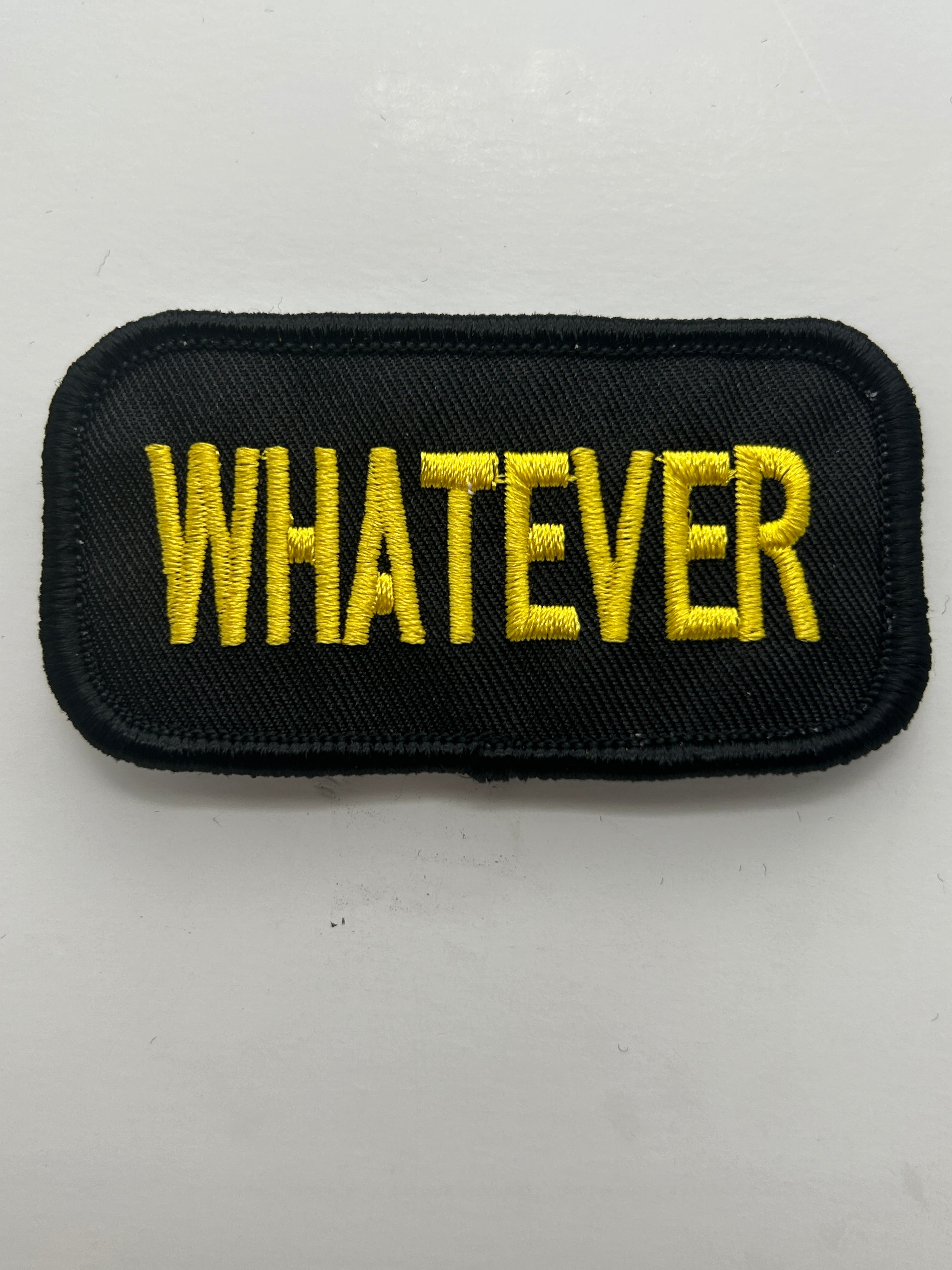 US Veteran Favorites "Whatever" Black Patch | Military Hats & Pins