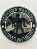 US Veteran Favorites "Wounded Warrior No One Left Behind" Round Patch | Military Hats & Pins